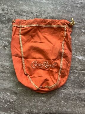 Orange Crown Royal Bag